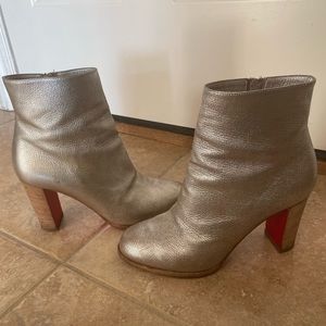 COPY - Christian Louboutin booties in silver